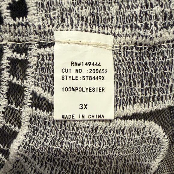 Ember 3X Women’s Swim Cover Up Kimono - Picture 3 of 4